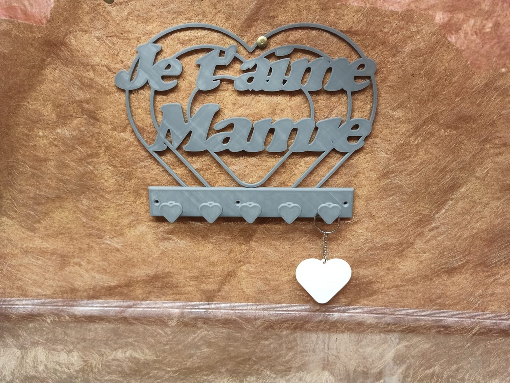 Rangement clé Je t'aime Mamie